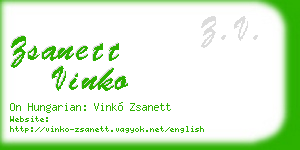 zsanett vinko business card